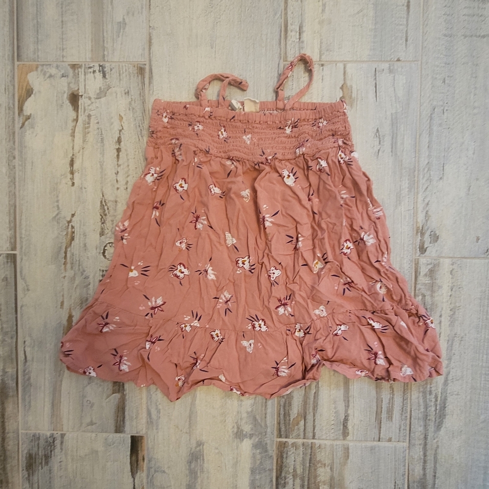 Roxy Pink Floral Summer Tank Top size 6